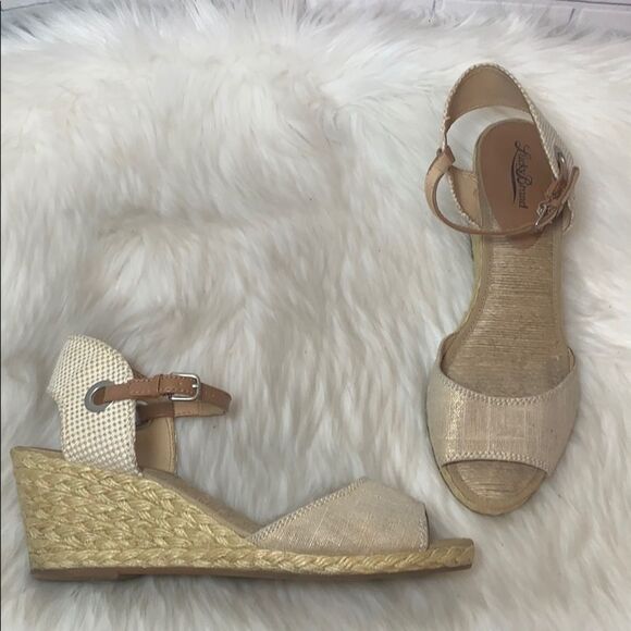 Lucky Brand Kyndra Wedge Espadrille Sandals Sz 10 - Picture 2 of 7